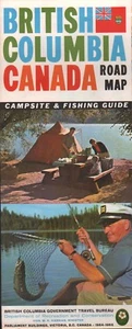 1967 British Columbia Government Travel Bureau Road Map: Canada NOS - Picture 1 of 1