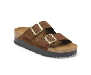 Birkenstock Arizona Flex Plateau Nubukleder - Dark Tea EU 36N - 42N - Bild 1 von 1
