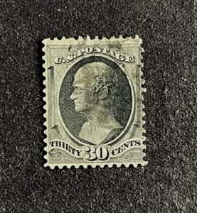 mystamps US #165, 30 cent Hamilton, 1875, used, F - Picture 1 of 2