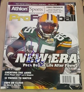 Greg Jennings Green Bay Packers SIGNED AUTOGRAPHED Athlon Sports Magazine 2008 - Picture 1 of 1