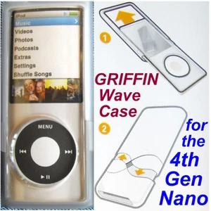 GRIFFIN Wave Case ~ 4th gen 4G Apple iPod Nano Shell Shield Poly-Carbonate ARMOR - Picture 1 of 10