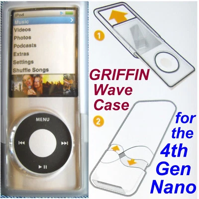 GRIFFIN Wave Case ~ 4th gen 4G Apple iPod Nano Shell Shield Poly-Carbonate ARMOR - Image 1 of 4