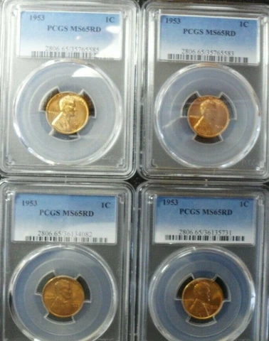 1953-P  Lincoln Wheat Cent PCGS MS 65 Cover