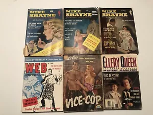 Assorted Lot of 6- Mystery Magazines of Various Titles AndDates Preowned - Picture 1 of 3