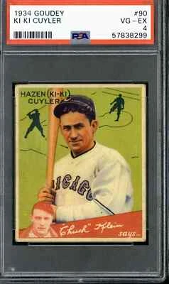 Goudey #90 Ki Ki Cuyler 1934 - PSA 4 Foto 1 de 2