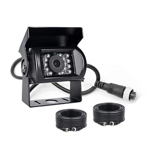 Cámara de visión trasera de marcha atrás 800TVL de alta resistencia de 4 pines 18 IR + cable de 15 m camión de 12-24 V - Imagen 1 de 24