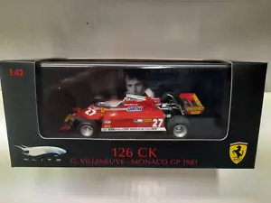 Hot Wheels T6269 Ferrari 126 CK #27 G. Villeneuve Gp Monaco 1981 1/43 - Foto 1 di 1