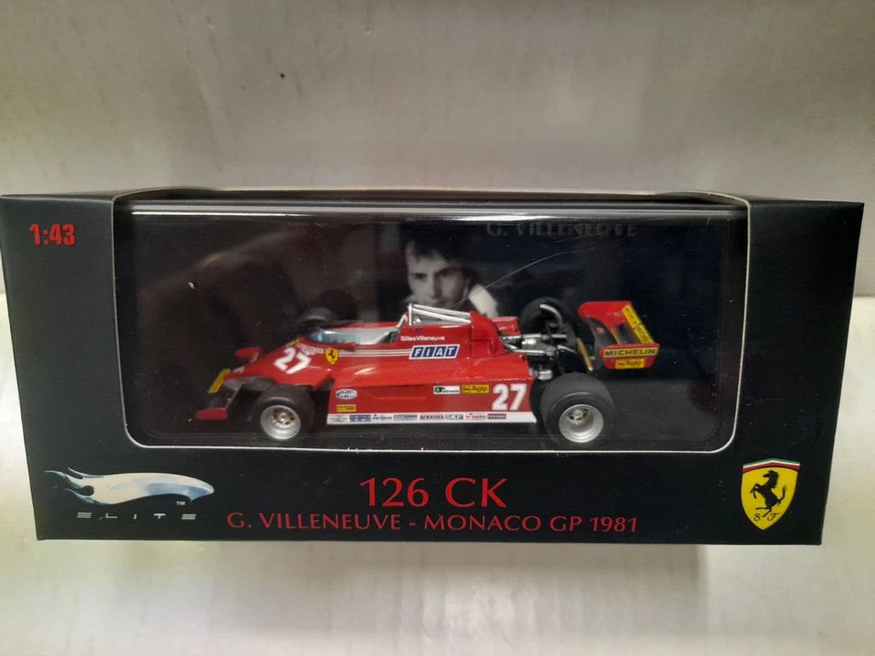Hot Wheels T6269 Ferrari 126 CK #27 G. Villeneuve Gp Monaco 1981 1/43 - Immagine 1 di 1