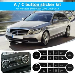 A/C Button Stickers Kit Dash Repair Decal Replacement for W204 C300 08-14 - Picture 1 of 7