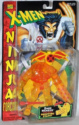 X-Men Ninja Force Dark Nemesis con Spear Shooting Staff Sin usar, en caja 1996 ToyBiz 43220 Foto 1 de 3