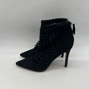 Aldo Women's Pointed-Toe High Heel Caged Booties with Back Zippers Size 7 - Picture 1 of 6