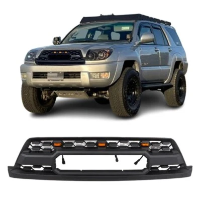 Matte Black Grille for 2003-2005 Toyota 4runner TRD Pro Style Grill with LEDs Foto 1 de 4