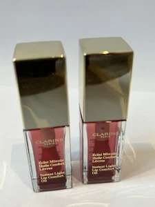 Clarins 7mlx2 Instant Light Lip Comfort Oil - Picture 1 of 4