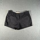 J. Crew Shorts Womens 0 Black Bermuda Chino Casual Pockets Booty Short Shorts