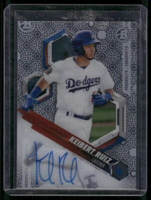 2018 Bowman High Tek #PHT-KR Keibert Ruiz Auto Dodgers - Image 1 of 2