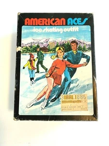 Vintage American Aces Men's Size 5 Figure Skating Ice Skates Black Style 552 - Picture 1 of 6