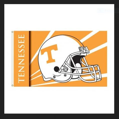 Tennessee Volunteers Helmet Logo VOLS Flag 3x5FT- With Grommets UT TU TN SEC Cover