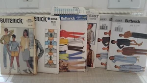 Lot of 6 Adults Butterick Vintage to Modern Sewing Patterns CUT - Picture 1 of 4