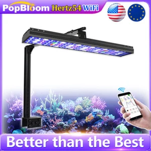 PopBloom Hertz54 WiFi Reef LED Aquarium Light 24" Full Spectrum Coral Reef Tank - Picture 1 of 14