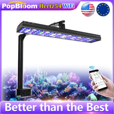 PopBloom Hertz54 WiFi Reef LED Aquarium Light 24" Full Spectrum Coral Reef Tank - Image 1 of 4