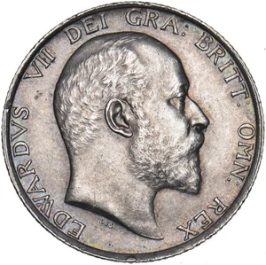 Chelín 1907 - Moneda de plata británica Eduardo VII - Muy bonita - Imagen 1 de 2