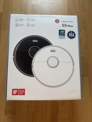 Roborock S5 Max Staubsaugerroboter, Weiß, Inkl. Zubehör und OVP; Wischfunktion - Bild 1 von 4