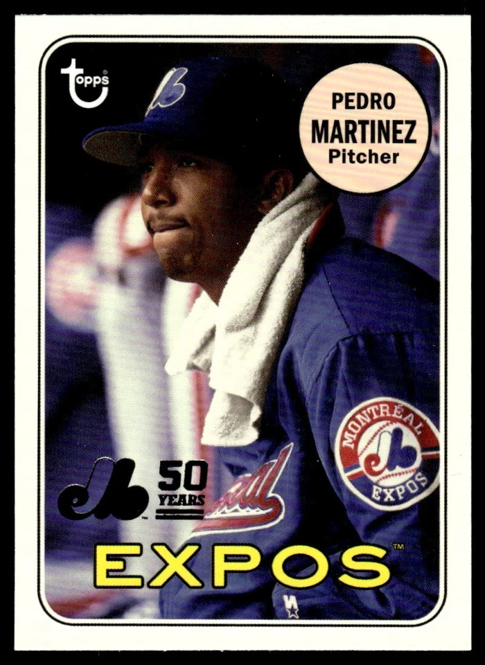 2019 Topps Archives 50th Anniversary of the Montréal Expos Pedro Martinez Boston - Image 1 of 2