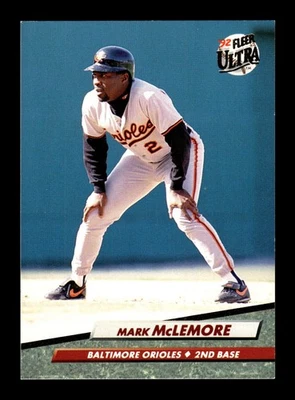 MARK MCLEMORE ⚾ 1992 Fleer Ultra #304 Baltimore Orioles - Image 1 of 2