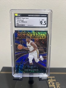 Zion Williamson #3 turbocharged 2020-21 panini select blue CGC 9.5 - Picture 1 of 2