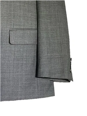 Jos A Bank 1905 2 Piezas TRAJE 42R Gris Chaqueta a Cuadros ~ Pantalones 36X31 98% Lana Cuadros Foto 1 de 4