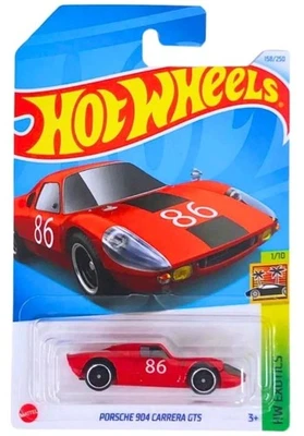 2024 HOT WHEELS 158/250 PPORSCHE 904 CARRERA GTS HW: EXOTICS (КРАСНЫЙ) - Изображение 1 из 2