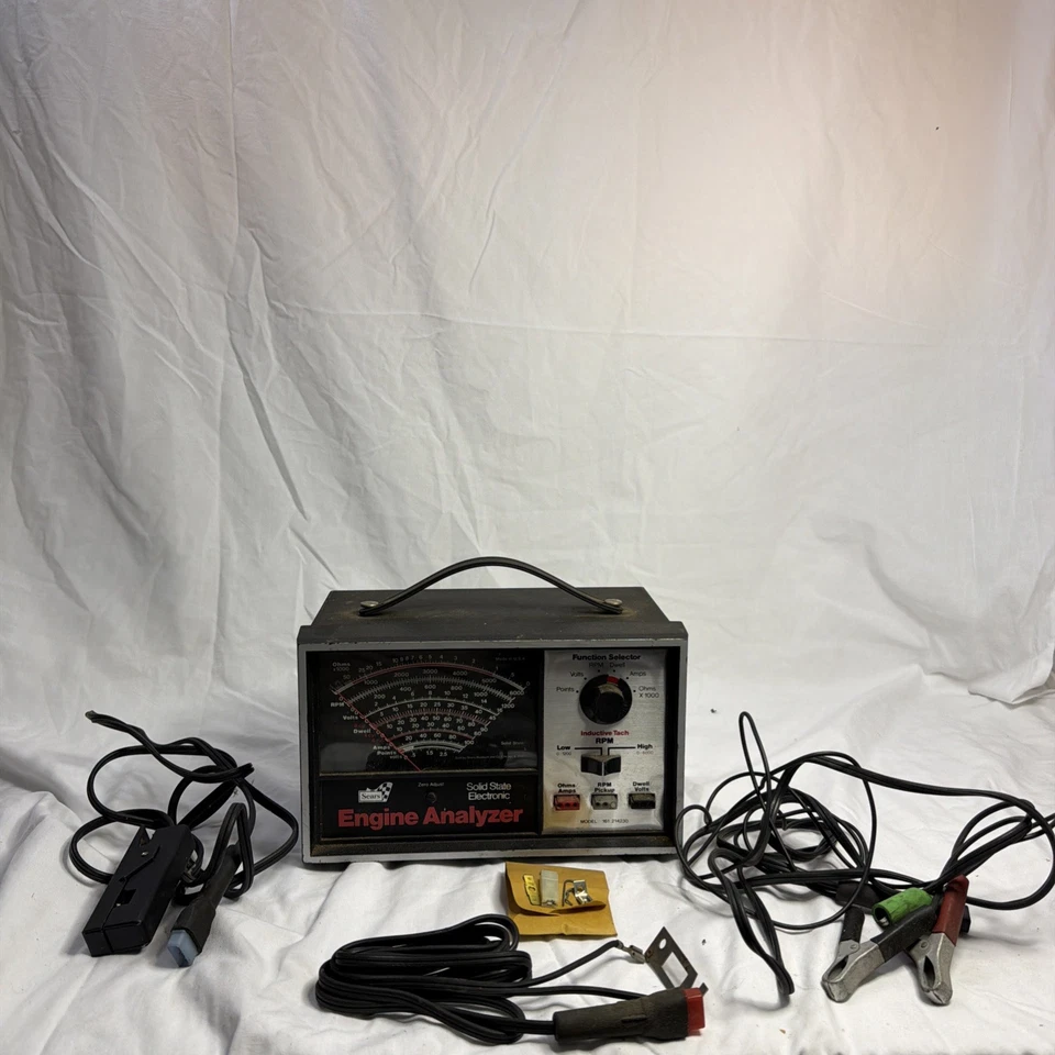 Analizador electrónico de motor de estado sólido Sears Craftsman modelo 161.214230 de colección Foto 1 de 4