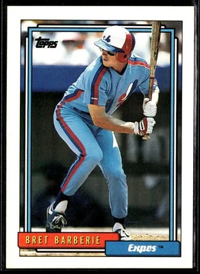 1992 Topps #224 Bret Barberie Montreal Expos Baseball Card - Image 1 of 2
