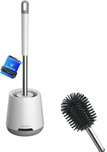 Silicone Toilet Brushes & Holders, Deep Cleaner, Toilet Brush with Quick Drying - Picture 1 of 11