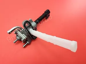 1993-1998 GSXR1100W FUEL GAS TANK PETCOCK SHUT ON OFF VALVE W HANDLE & STRAINER - Picture 1 of 4