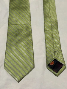 English Laundry  100% Silk silver striped Silk Tie  - Picture 1 of 4