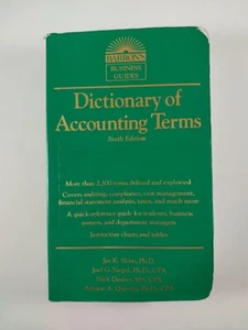 Dictionary of Accounting Terms by Jae K. Shim (2014, PB) Sixth Edition - Imagen 1 de 5