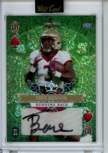 2023 Wildcard 5 Card Stacked Deck Trey Benson 2/3 PRC Auto 🔥 Cardinals - Picture 1 of 2