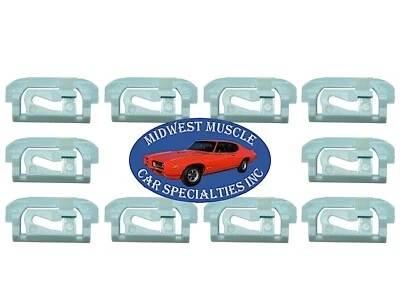 Clipes de guarnição de moldura de vidro para janela traseira Impala Caprice Cutlass Deville GM 10 peças B - Imagem 1 de 4