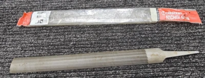 (QTY 2) Crescent Nicholson 05190N 14" 350mm Half Round Single Cut Pipeliner File - Image 1 of 4