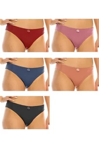 Comfy and Breathable Women's Satin Bikini Briefs - 3 or 6 Pack - #63021 - Picture 1 of 5