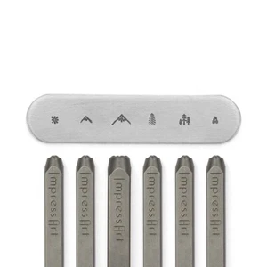 ImpressArt Adventure Signature Metallstempel 6er Pack - Berge, Bäume - Bild 1 von 3