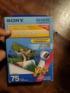 Sony SVM-75LS Print Cartridges & Photo Paper Value Pack Open Box 2 of 3 Packs - Picture 1 of 4