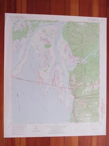 Bridgehead Alabama 1975 Original Vintage USGS Topo Karte - Bild 1 von 1