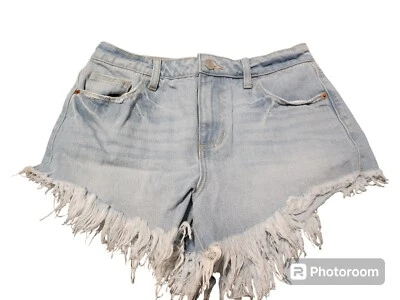 Pantalones cortos de lavado ligero con flecos para violonchelo talla pequeña Foto 1 de 4