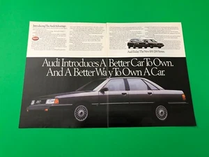 1988 1989 AUDI 100 200 QUATTRO VINTAGE ORIGINAL PRINT AD ADVERTISEMENT 2 PAGE - Picture 1 of 1