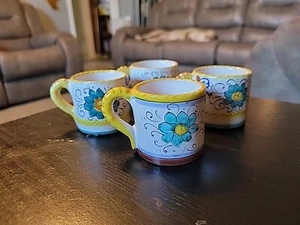 4 San Gimignano Deruta Italian Pottery Coffee Mug Coffee Cup Italy, 7 - Picture 1 of 4