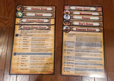 Shadows of Brimstone City the Ancients REVISED Replacement Large Reference Cards - Image 1 of 2