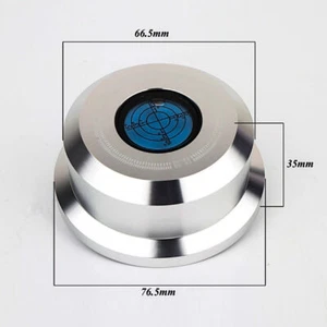 Stabilizzatore Disco Alluminio Argento Giradischi LP Giradischi - Foto 1 di 9