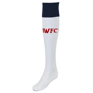 Reebok Bolton Wanderers FC Socke 1 Paar Größe 6-12 weiß UVP £8 BRANDNEU MIT ETIKETT K37645 - Bild 1 von 1